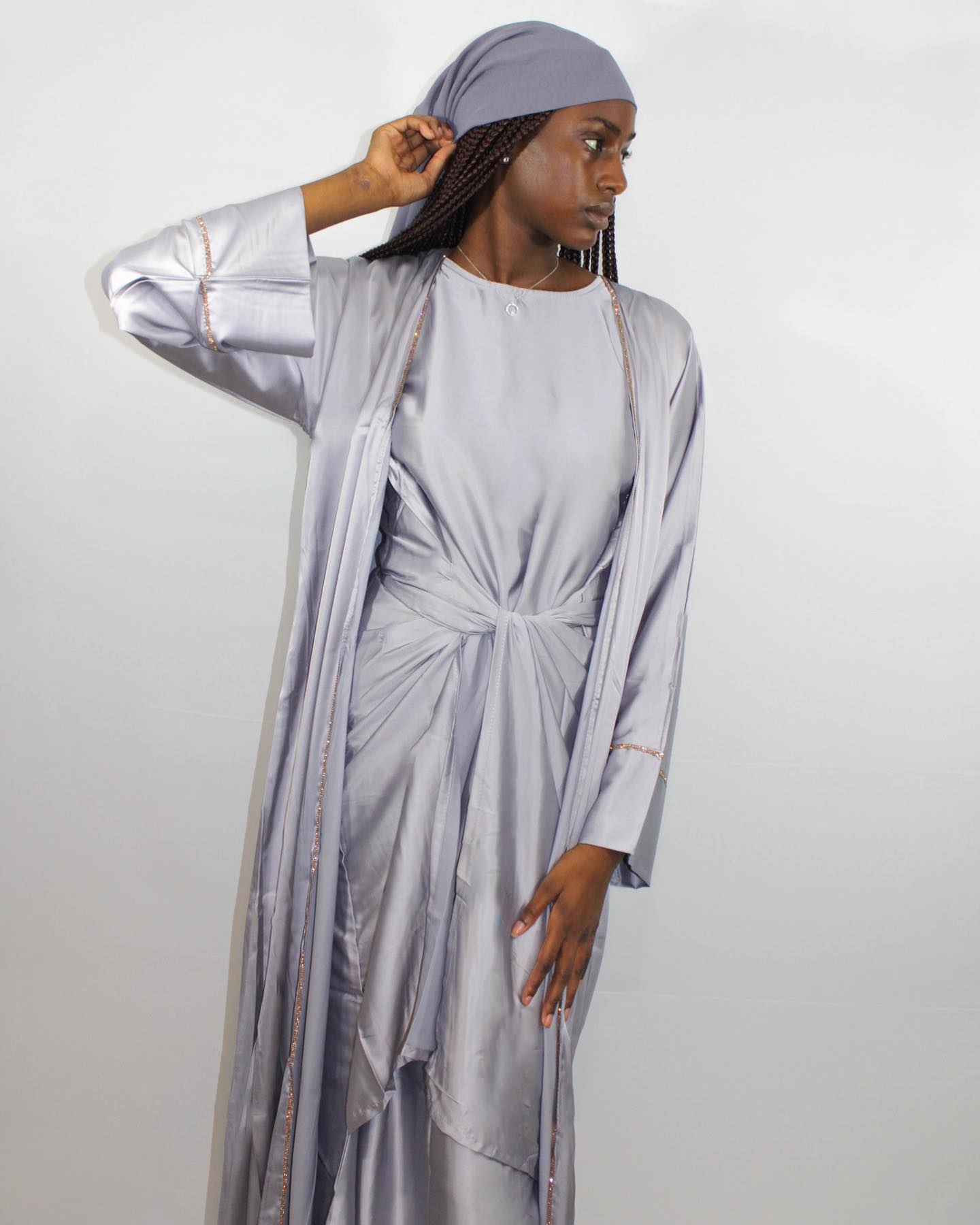 Siren Silk Drapes Abaya