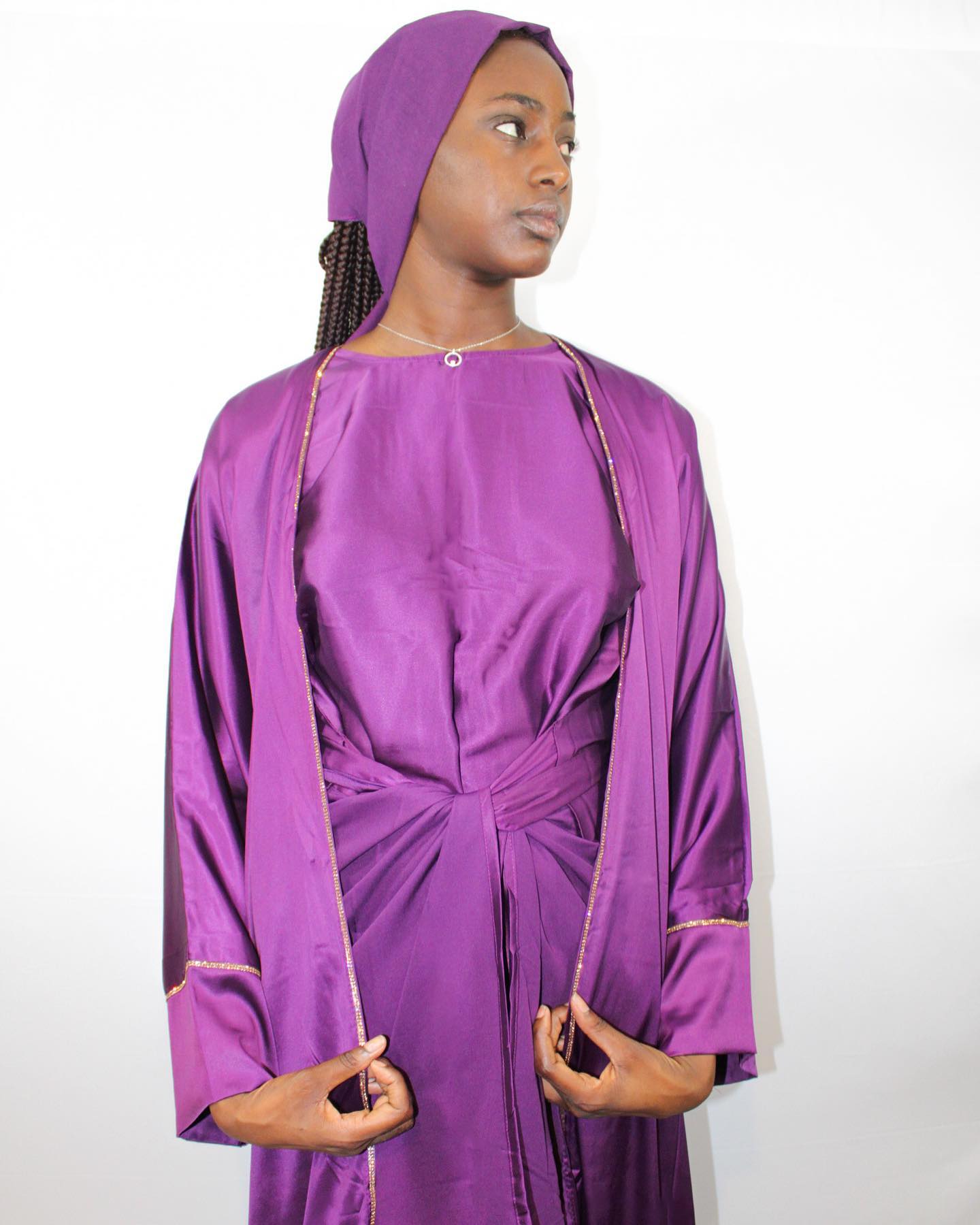 Siren Silk Drapes Abaya