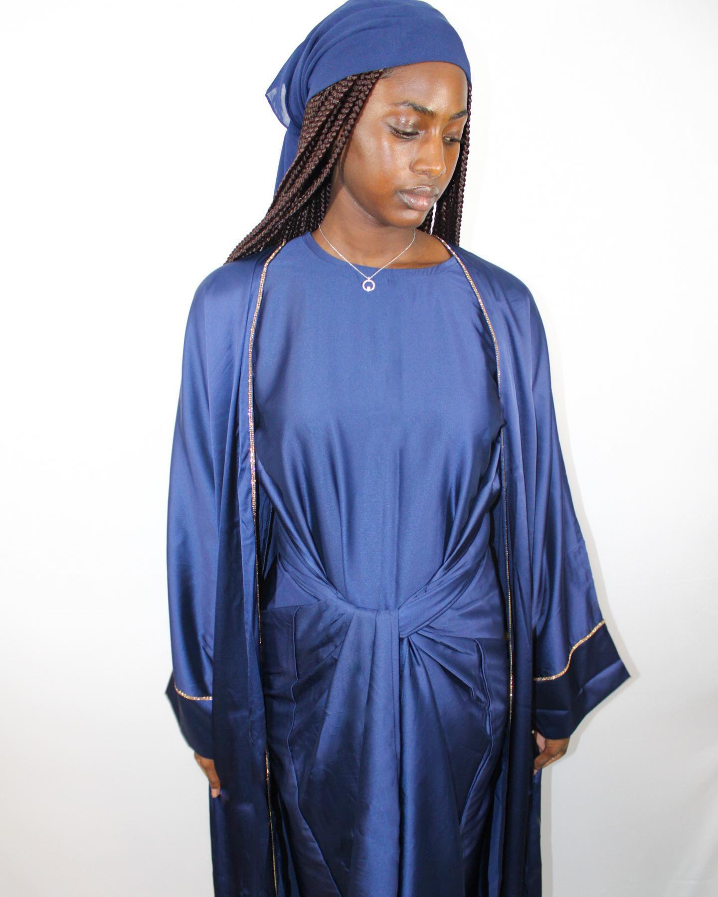 Siren Silk Drapes Abaya