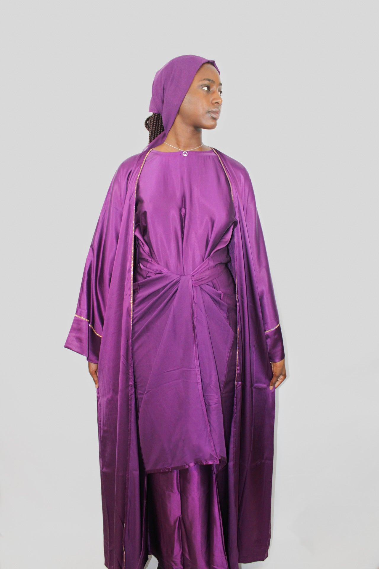 Siren Silk Drapes Abaya